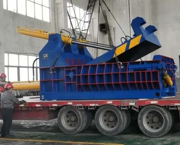 懷柔大型廢鋼打包機，廢鋼壓塊機